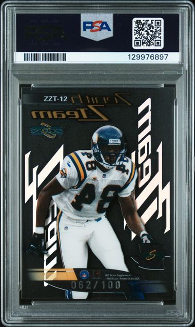1999 Score Supplemental Randy Moss Zenith Z-Team 062/100 #12 PSA 8