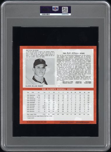 1964 AURAVISION RECORDS BOB ALLISON PSA 7