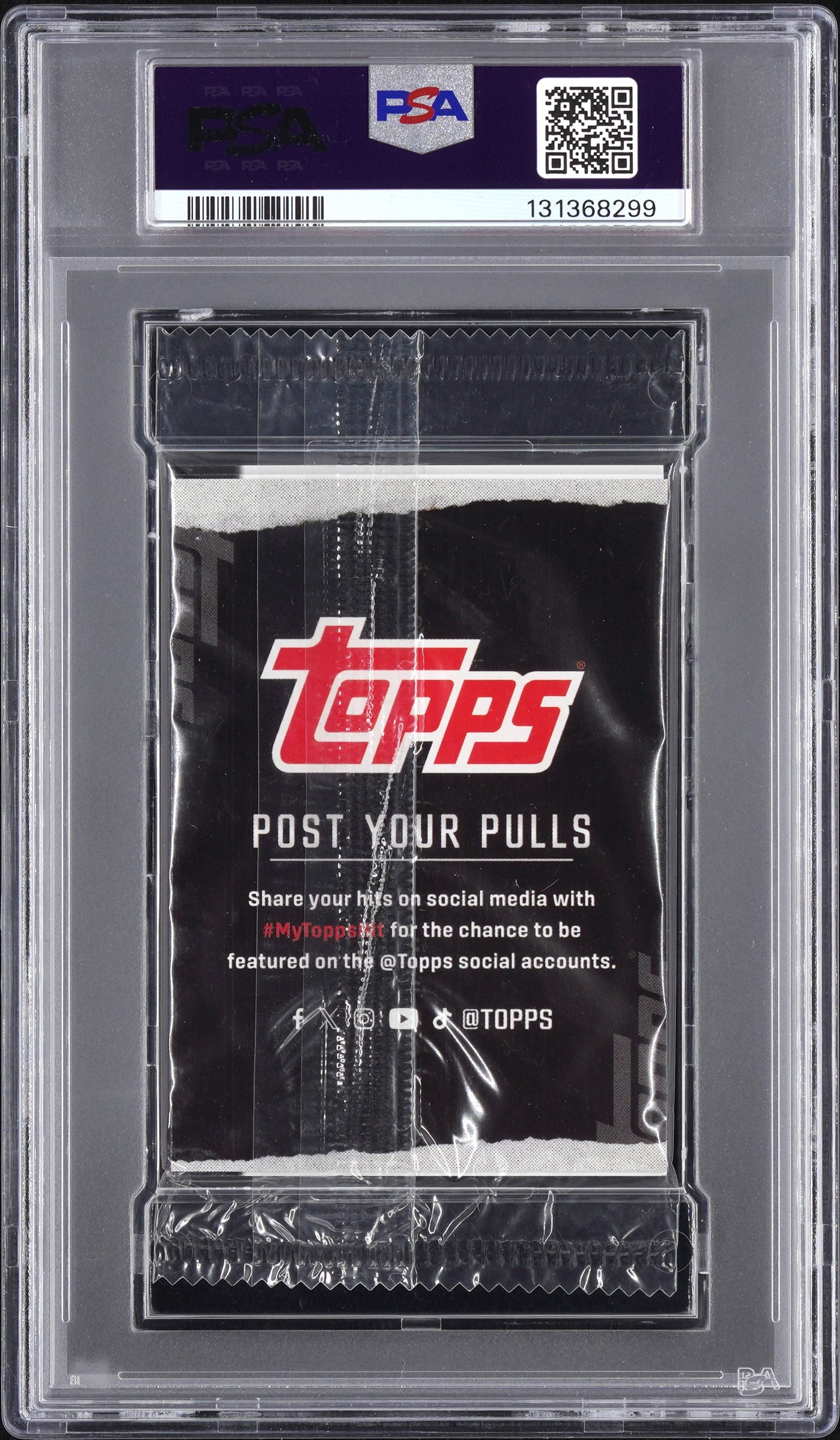 2024 Topps Trading Card Day Garbage Pail Kids Graded Cello Pack - Bikin' Mike Top PSA 7