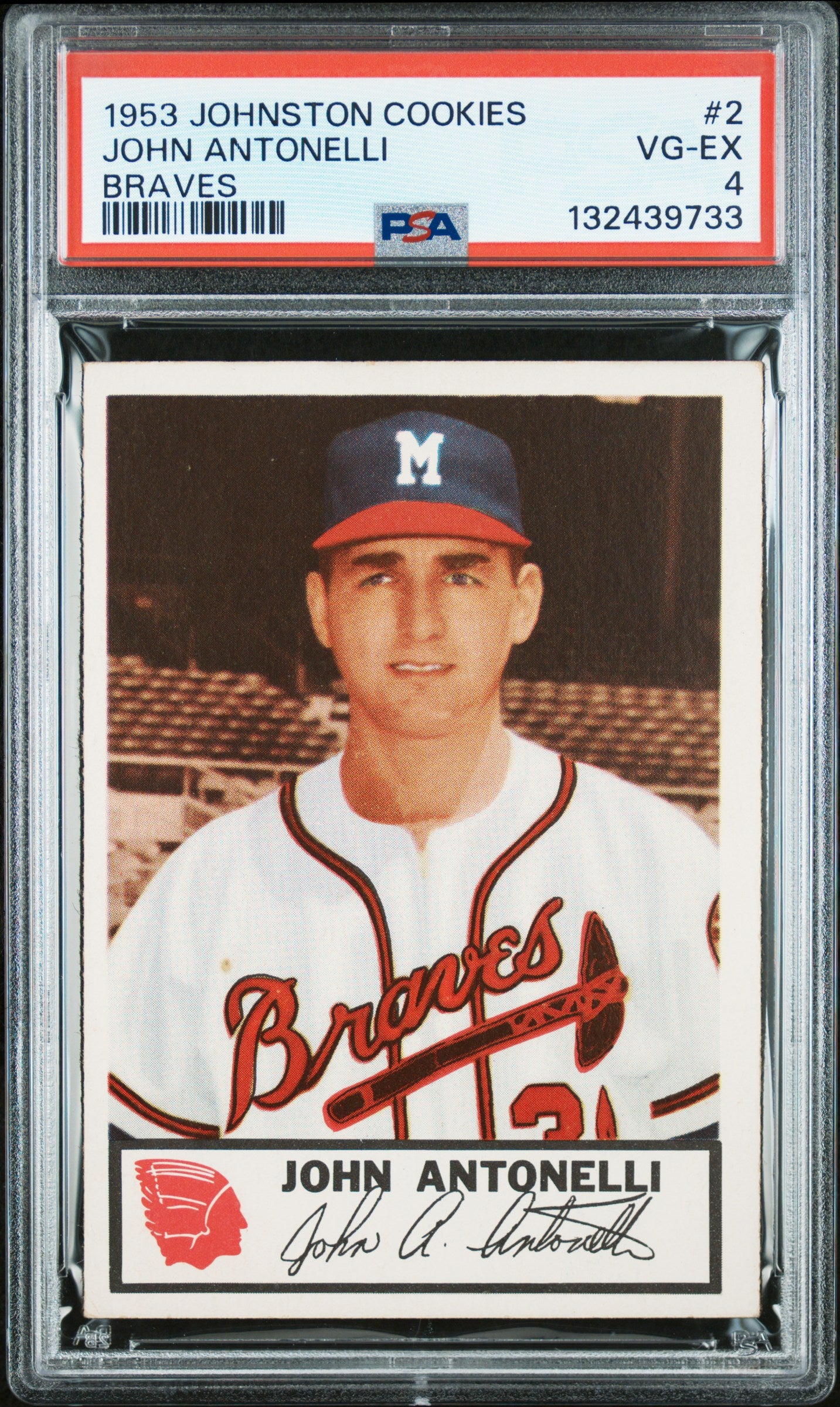 1953 Johnston Cookies Milwaukee Braves Complete PSA Graded Set