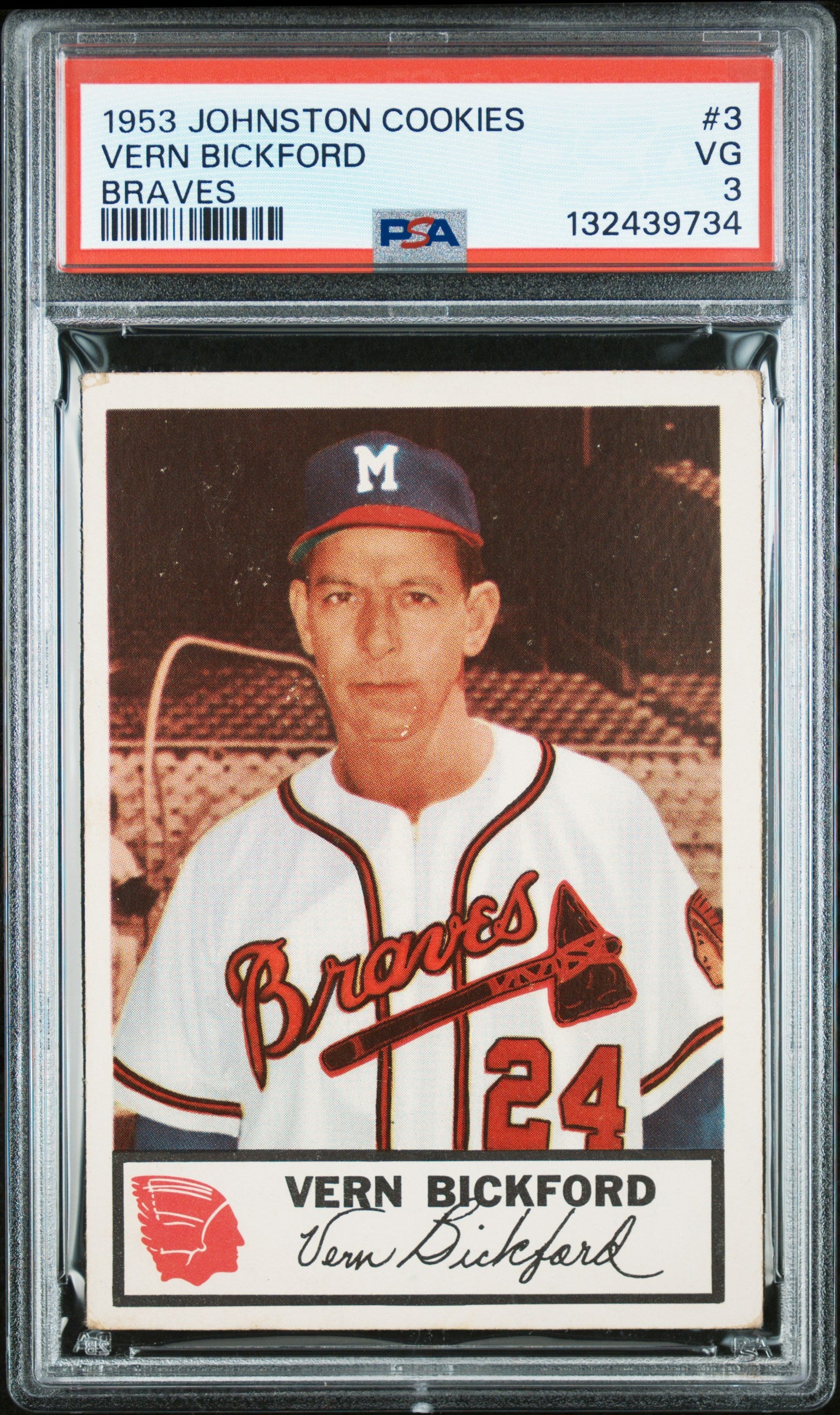 1953 Johnston Cookies Milwaukee Braves Complete PSA Graded Set