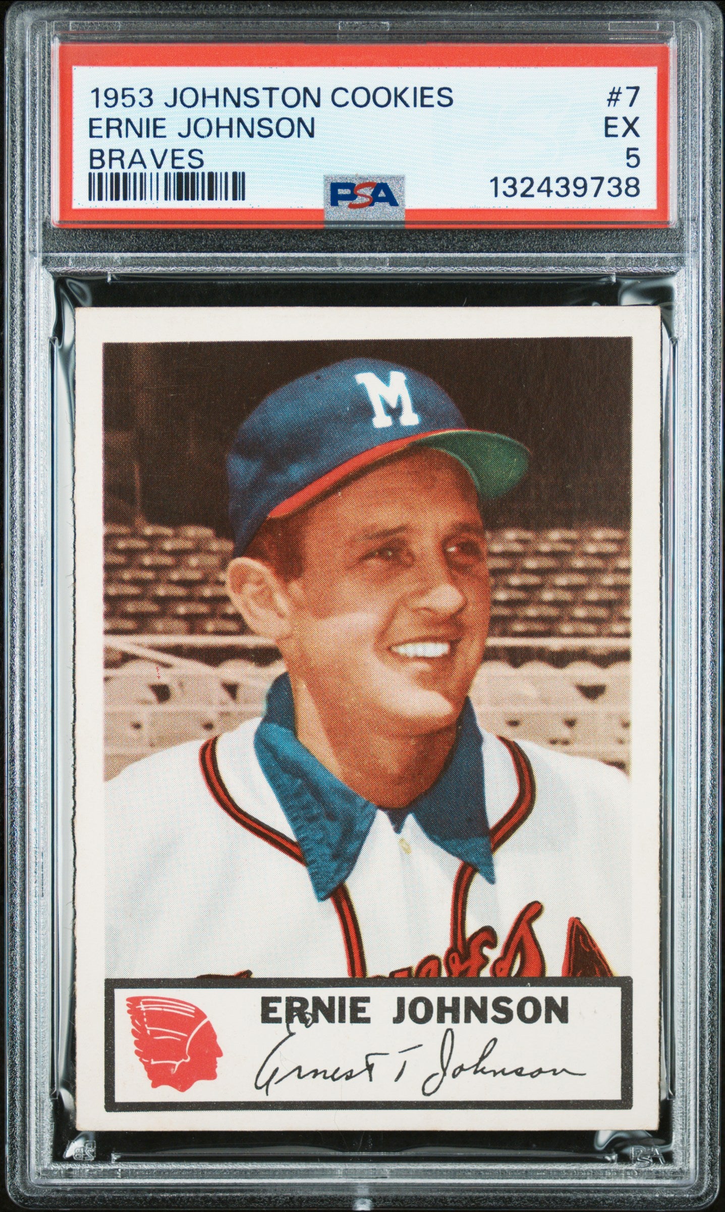 1953 Johnston Cookies Milwaukee Braves Complete PSA Graded Set