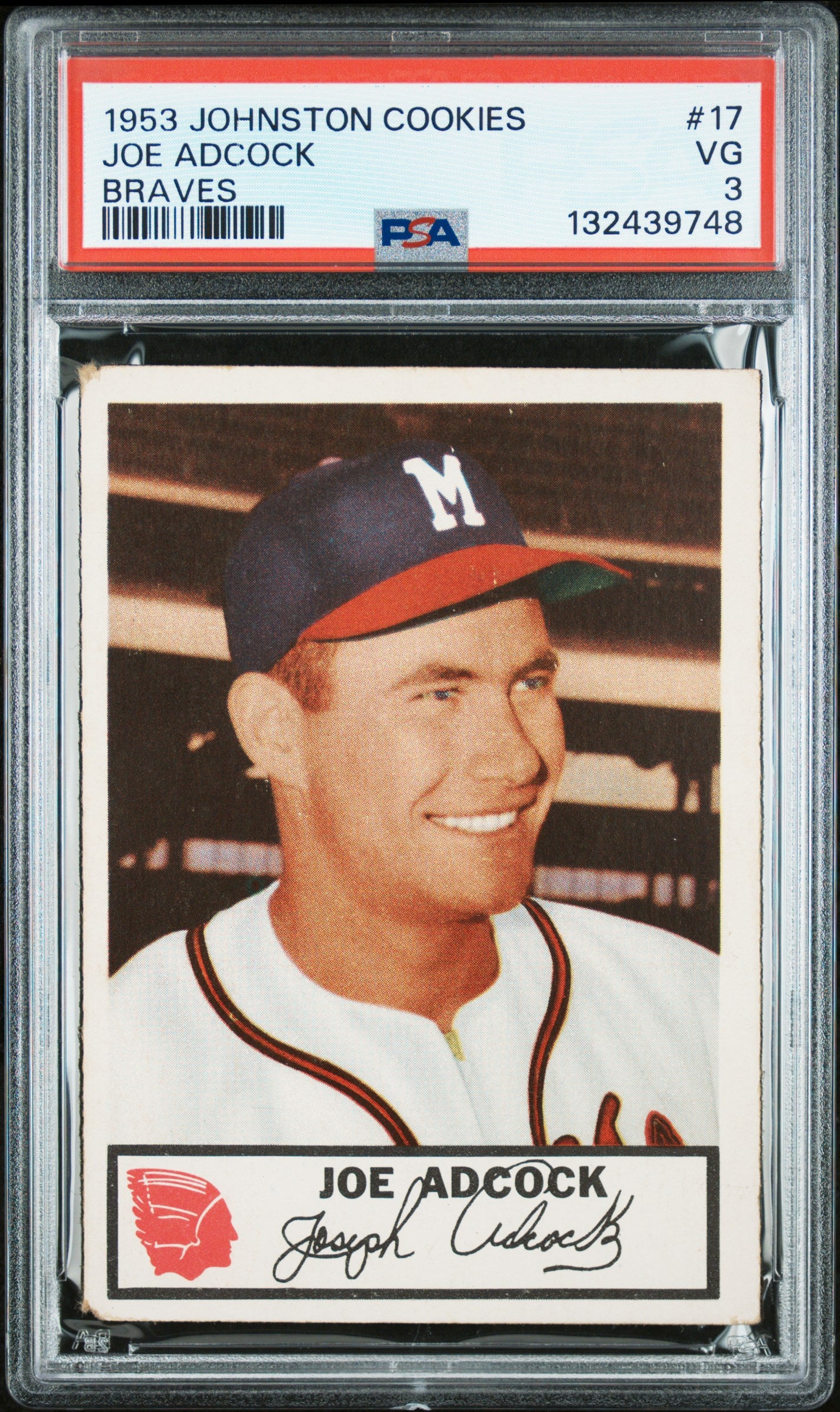 1953 Johnston Cookies Milwaukee Braves Complete PSA Graded Set