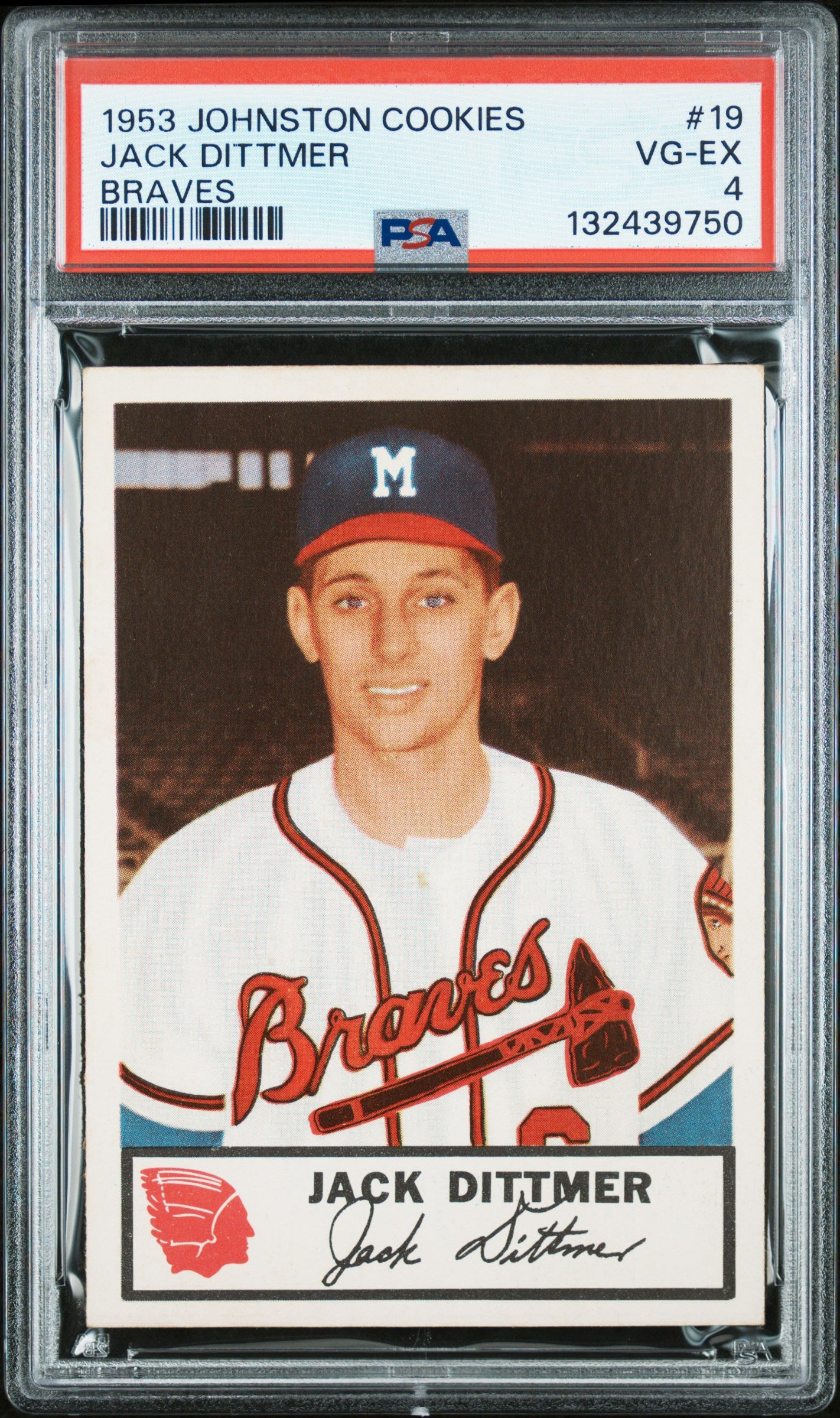 1953 Johnston Cookies Milwaukee Braves Complete PSA Graded Set