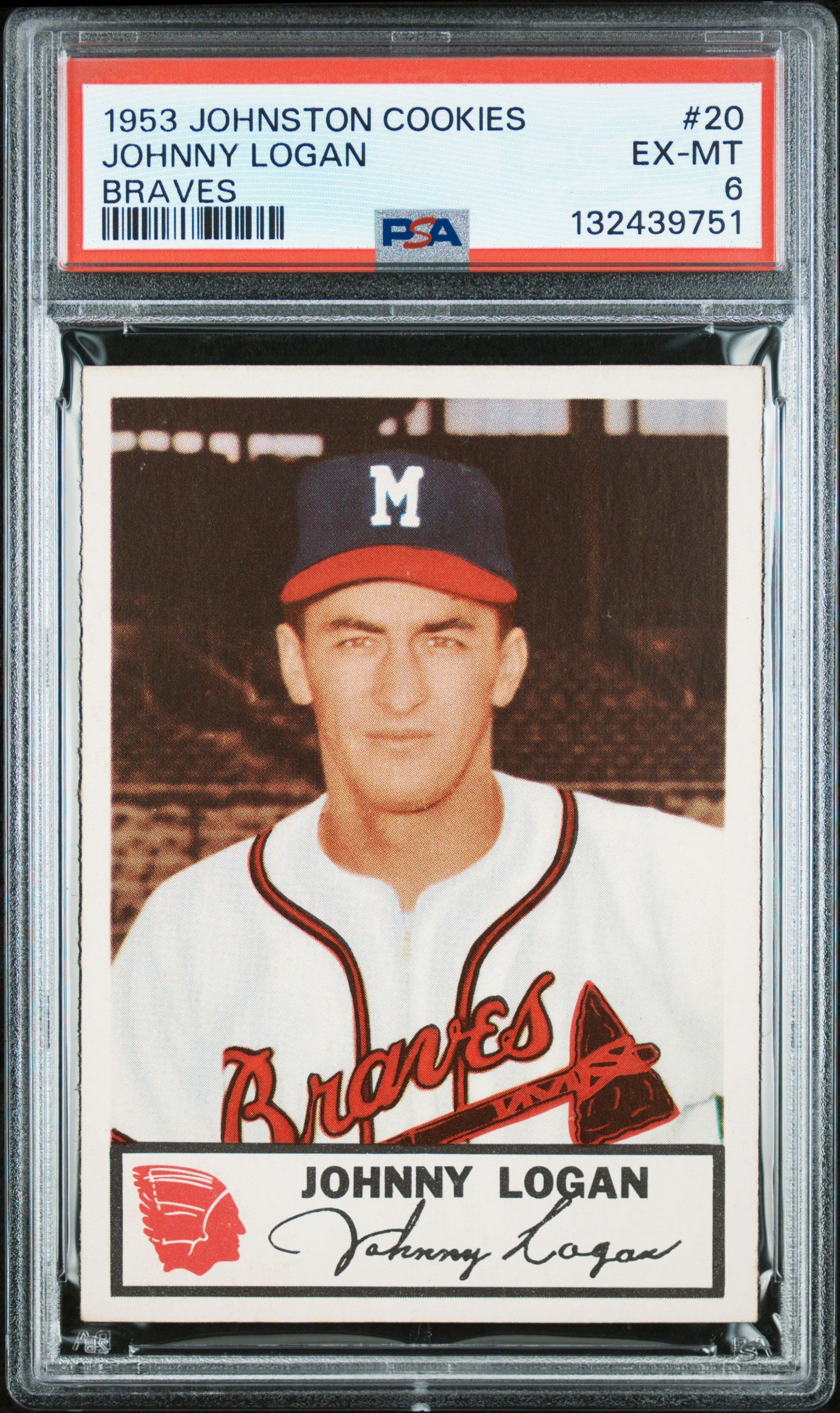 1953 Johnston Cookies Milwaukee Braves Complete PSA Graded Set