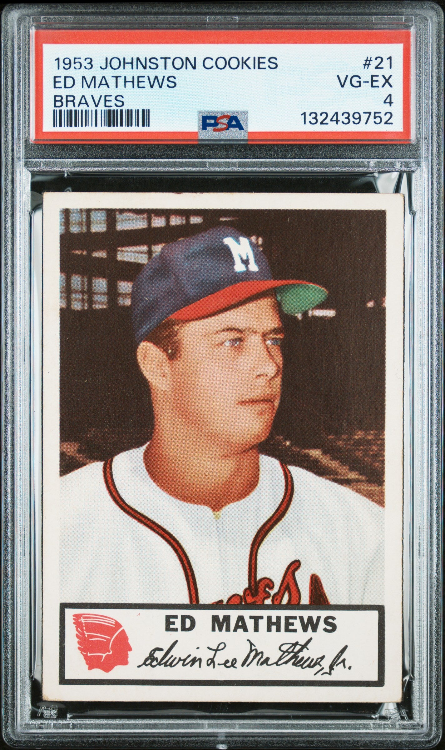1953 Johnston Cookies Milwaukee Braves Complete PSA Graded Set