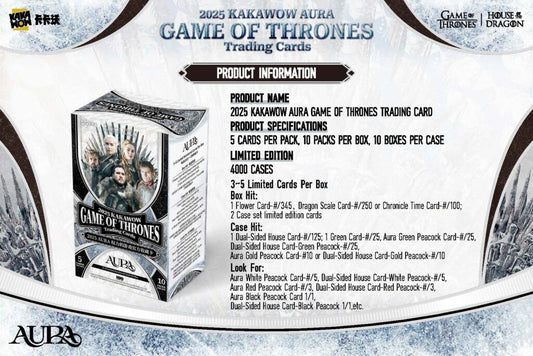 2025 Kakawow Game Of Thrones Trading Cards