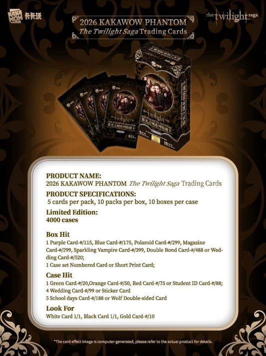 2026 Kakawow Phantom Twilight Saga Trading Cards