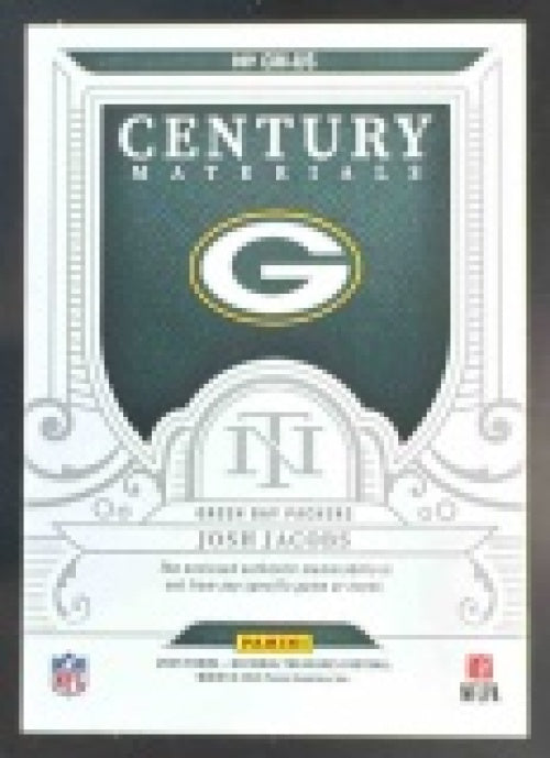 2025 Panini National Treasures Josh Jacobs Century Materials Gold /49 #CM-JJS MEM Packers
