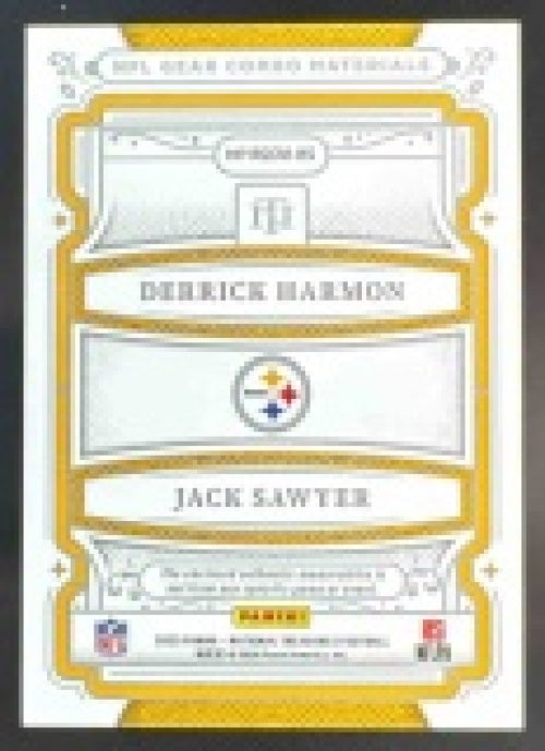 2025 Panini National Treasures Jack Sawyer Rookie Dual Materials Holo Silver /25 #32 MEM RC Steelers