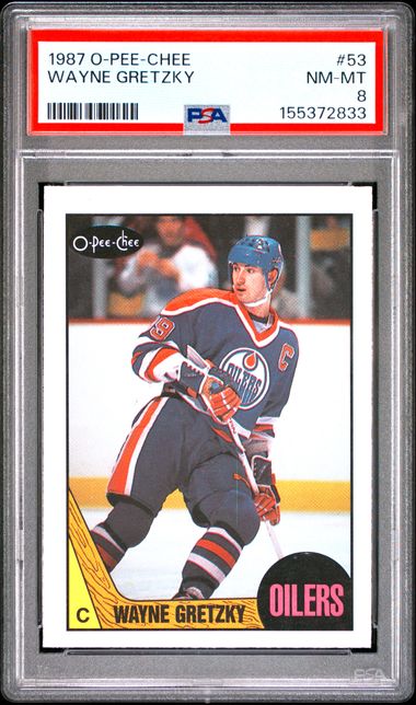 1987 O-PEE-CHEE #53 WAYNE GRETZKY PSA 8