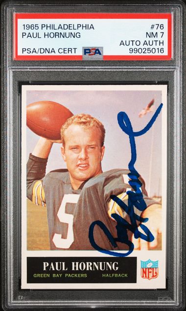 1965 PHILADELPHIA #76 PAUL HORNUNG PSA 7
