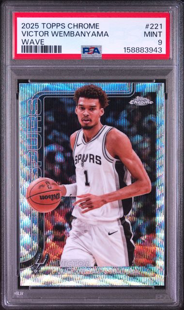 2025 TOPPS CHROME #221 VICTOR WEMBANYAMA WAVE