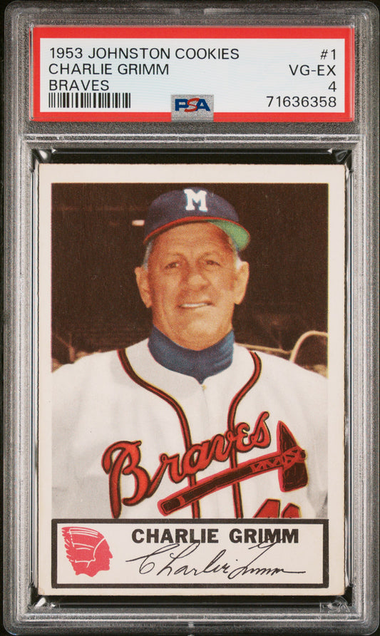 1953 Johnston Cookies Milwaukee Braves Complete PSA Graded Set