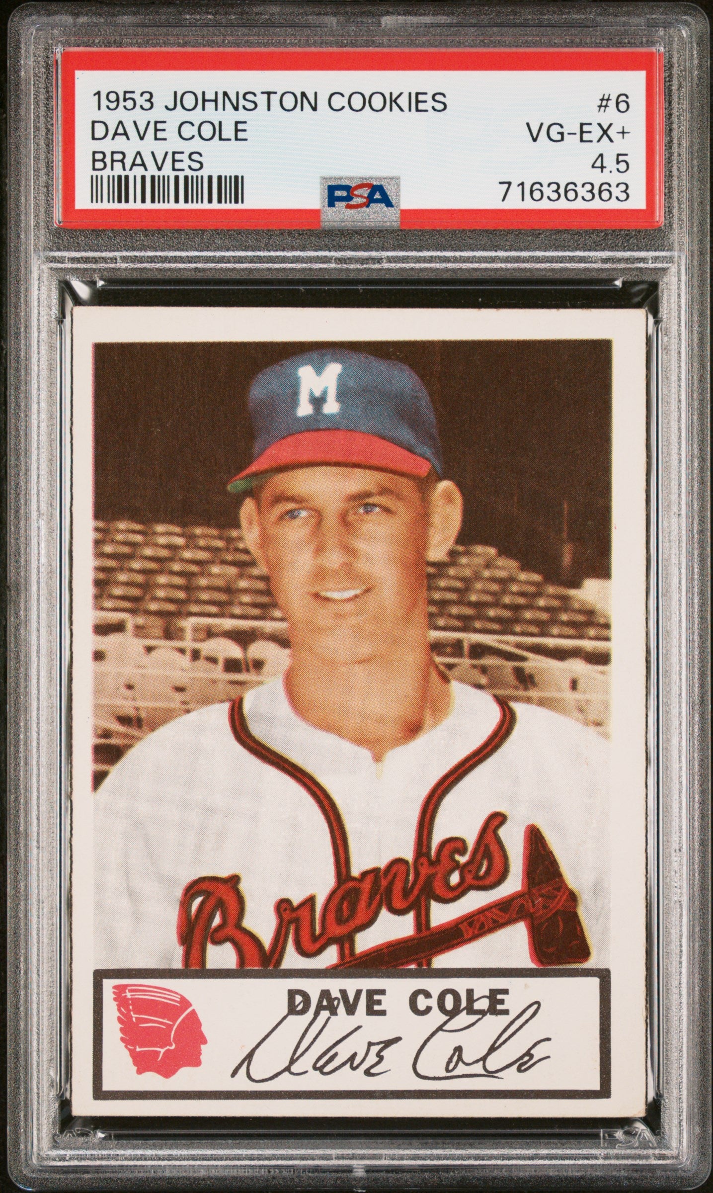 1953 Johnston Cookies Milwaukee Braves Complete PSA Graded Set