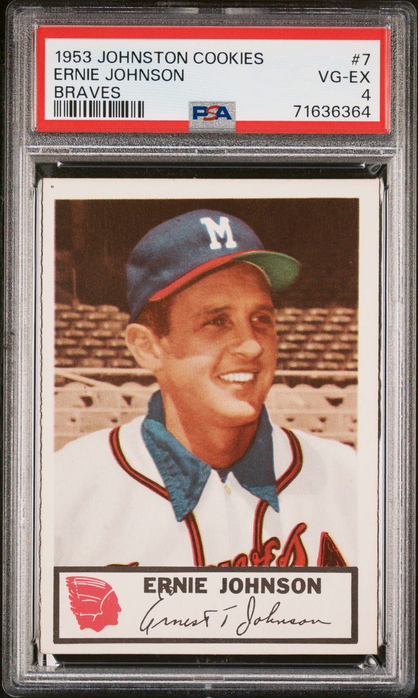 1953 Johnston Cookies Milwaukee Braves Complete PSA Graded Set