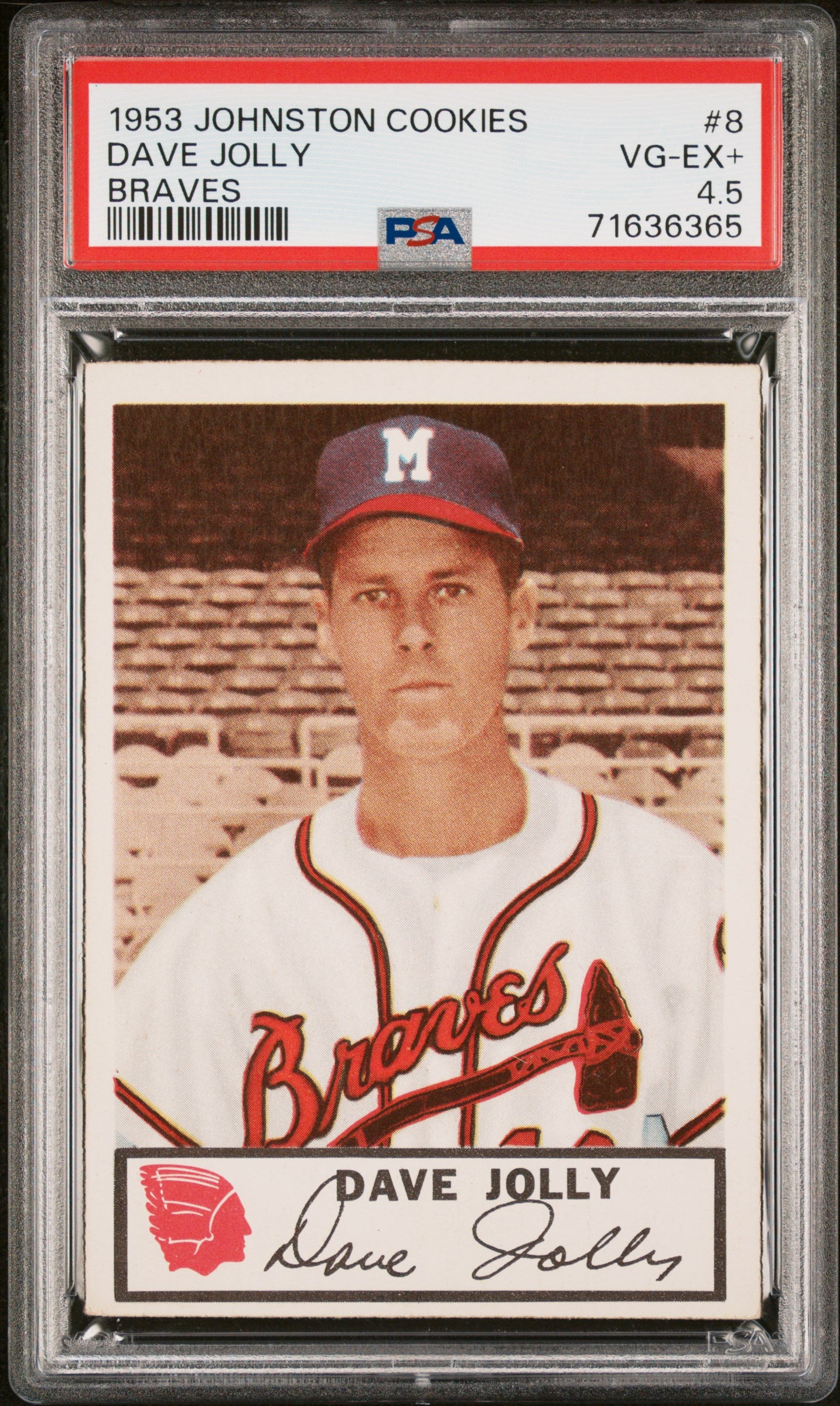 1953 Johnston Cookies Milwaukee Braves Complete PSA Graded Set
