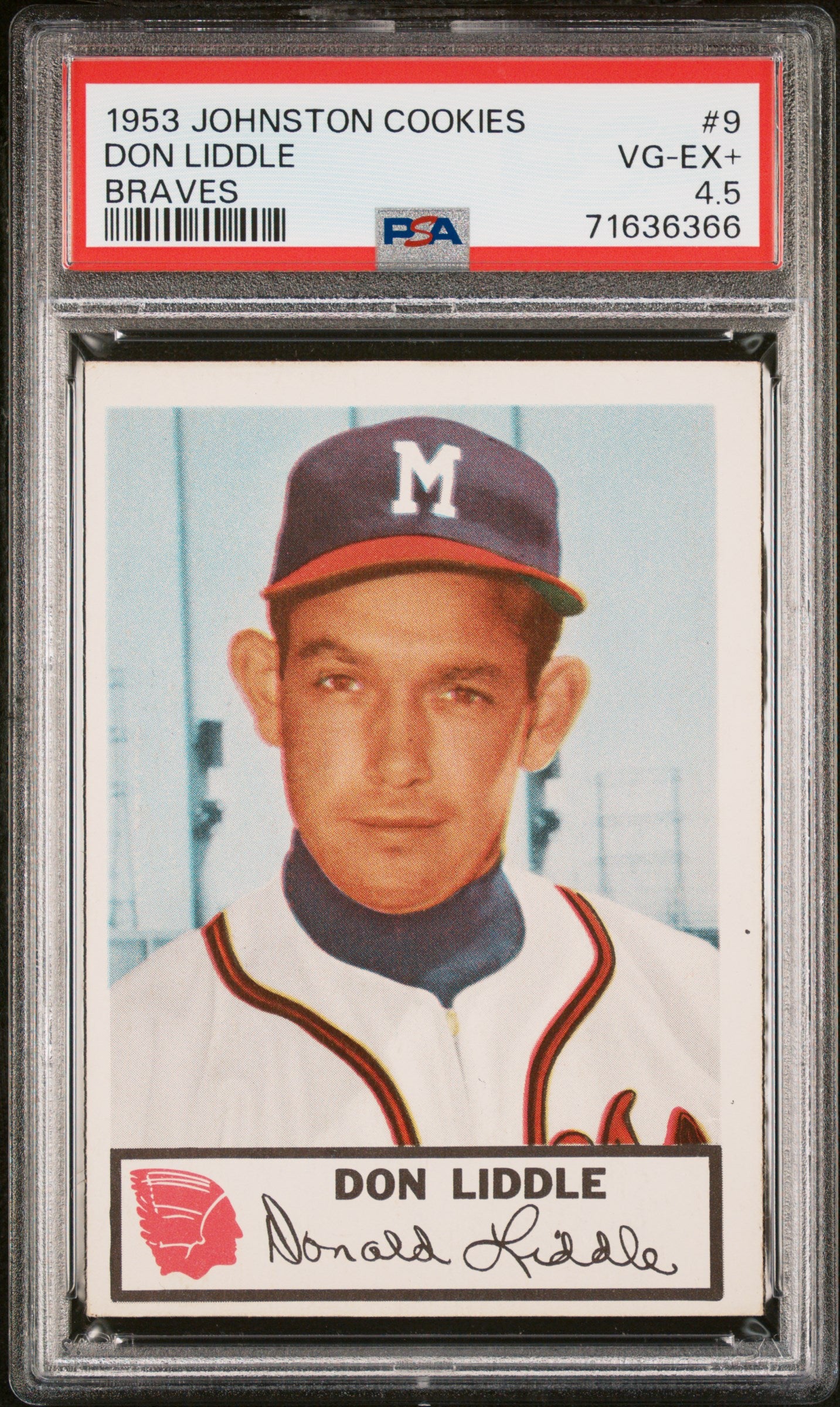 1953 Johnston Cookies Milwaukee Braves Complete PSA Graded Set