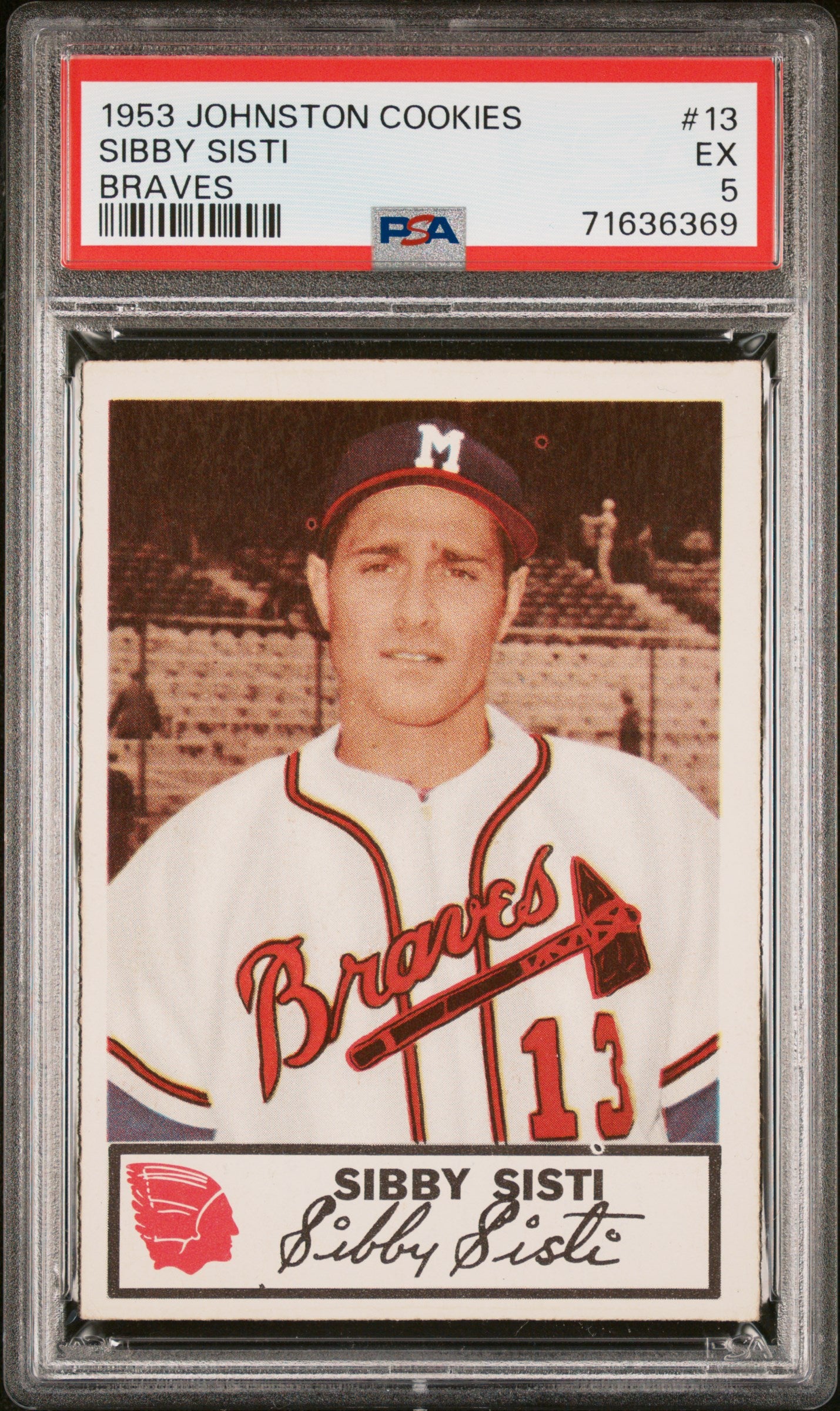 1953 Johnston Cookies Milwaukee Braves Complete PSA Graded Set