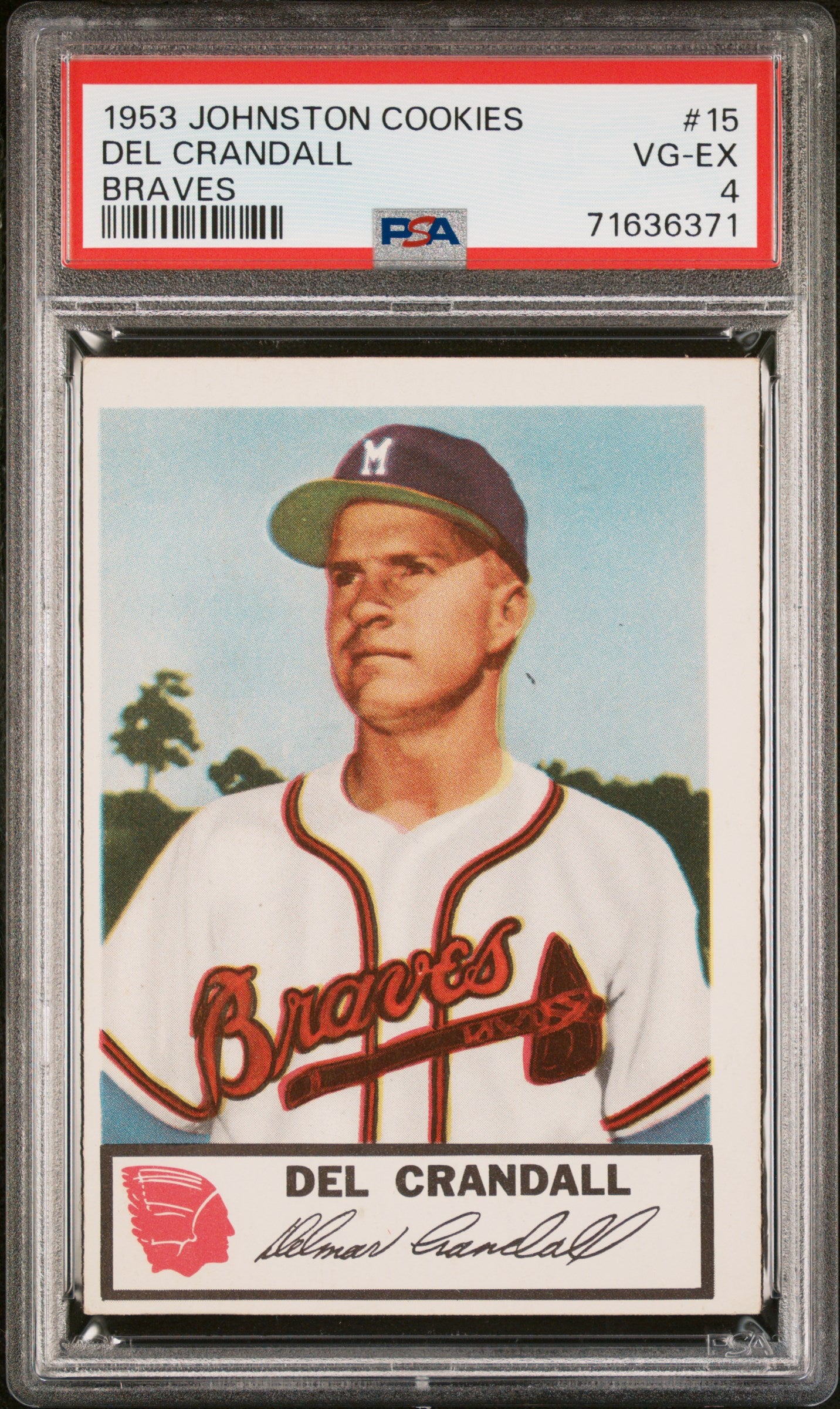 1953 Johnston Cookies Milwaukee Braves Complete PSA Graded Set