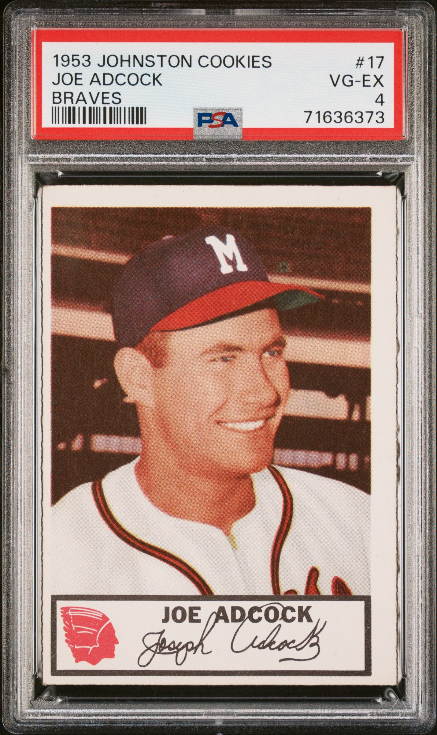 1953 Johnston Cookies Milwaukee Braves Complete PSA Graded Set