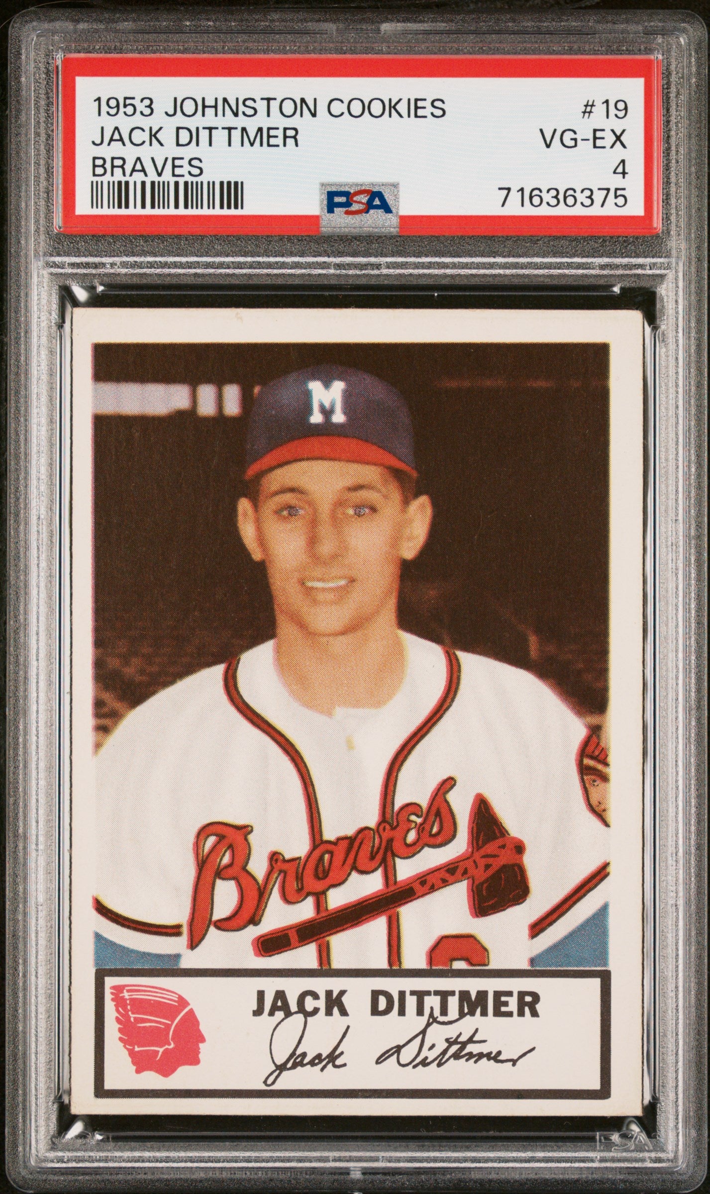 1953 Johnston Cookies Milwaukee Braves Complete PSA Graded Set