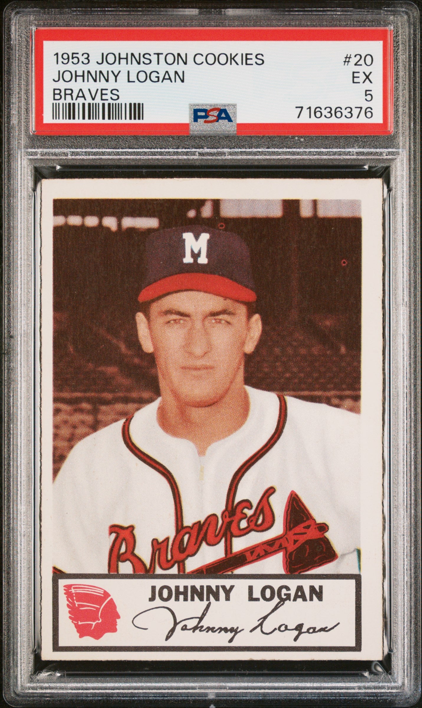1953 Johnston Cookies Milwaukee Braves Complete PSA Graded Set
