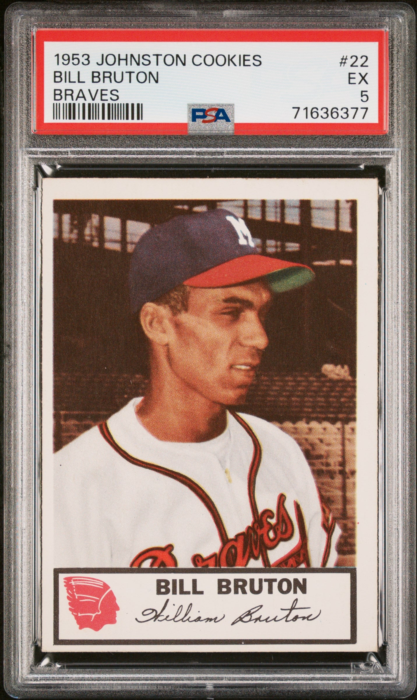 1953 Johnston Cookies Milwaukee Braves Complete PSA Graded Set