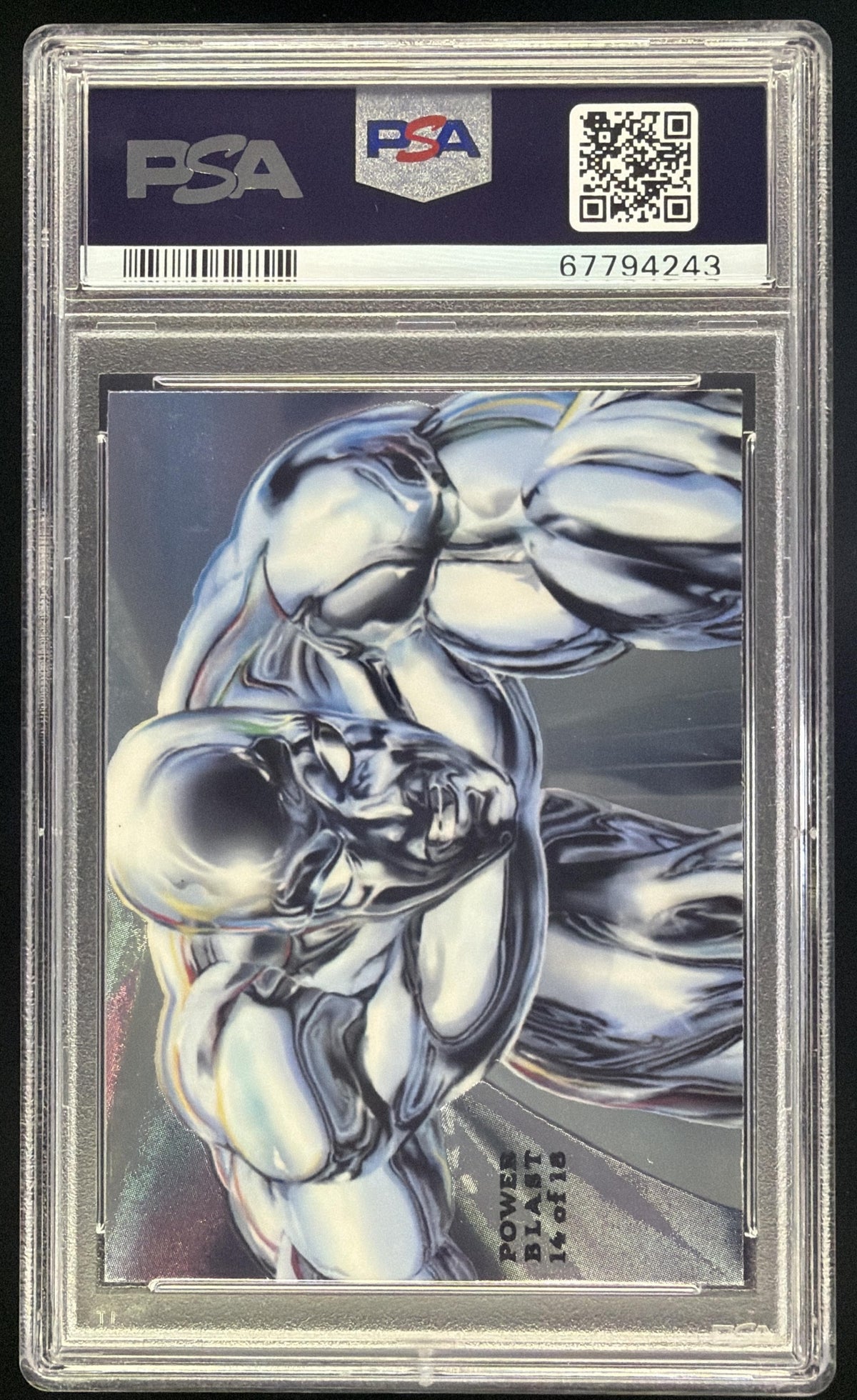 1994 Fleer Flair Marvel Annual Silver Surfer Universe PowerBlast #14 PSA 8 SC7
