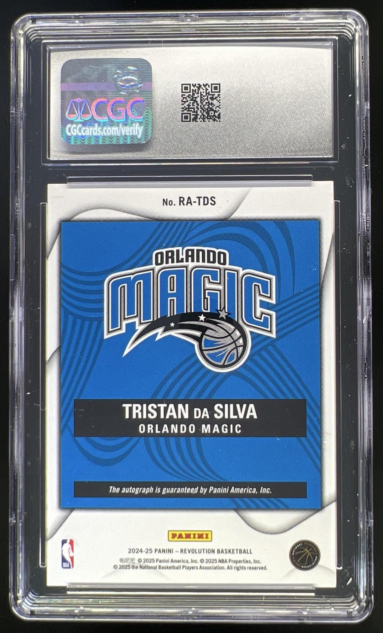 2024 Panini Revolution Tristan da Silva Rookie Auto #RA-TDS RC Magic CGC 9