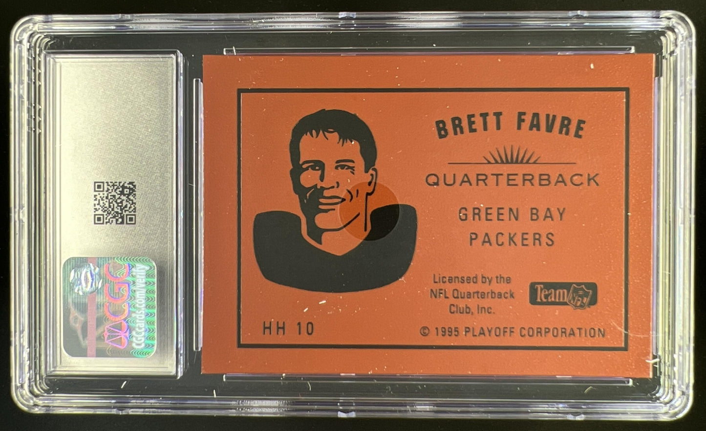 1995 Playoff Contenders Football Brett Favre Hog Heaven #HH10 Green Bay Packers CGC 8.5