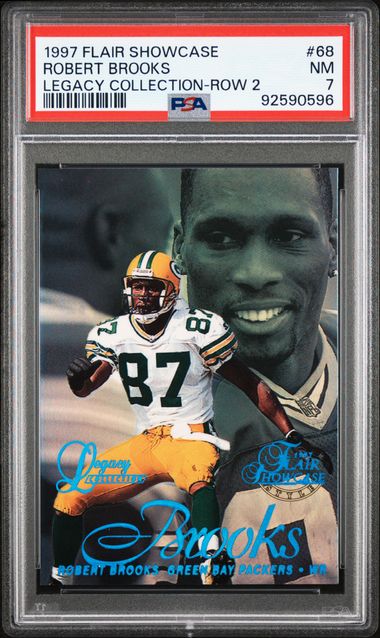 1997 FLAIR SHOWCASE LEGACY COLLECTION #68 ROBERT BROOKS LEGACY COLLECTION-ROW 2 PSA 7