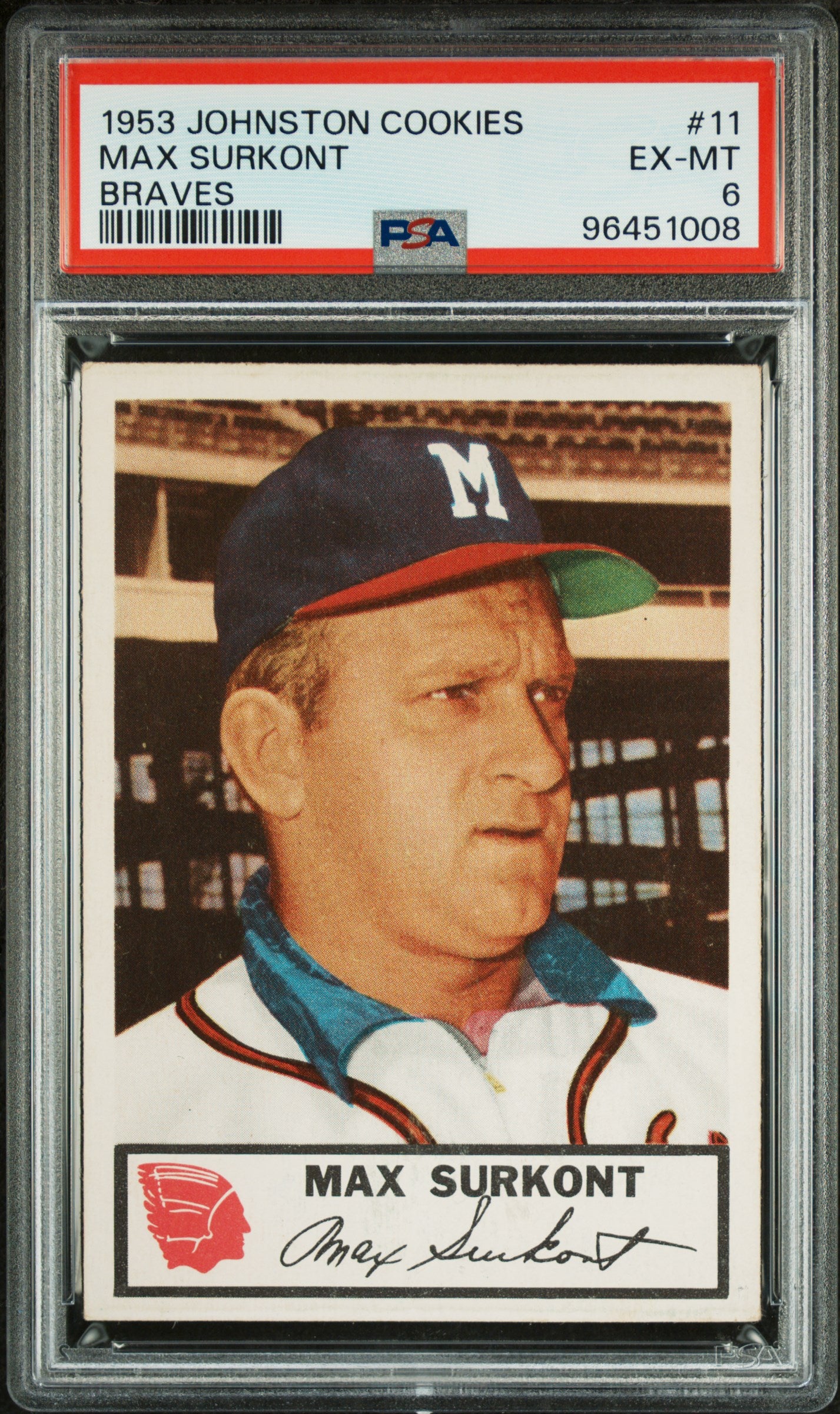 1953 Johnston Cookies Milwaukee Braves Complete PSA Graded Set