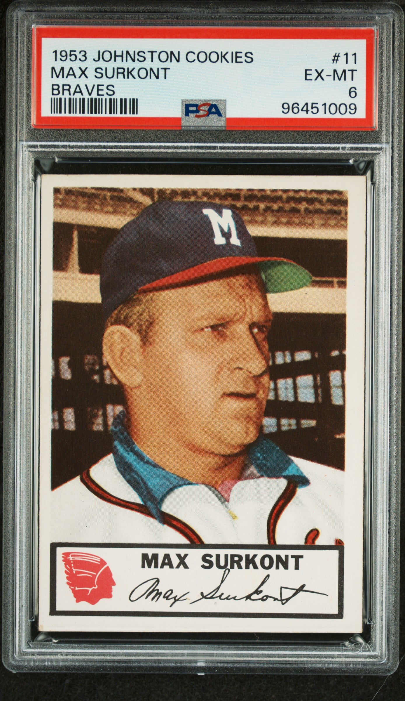 1953 Johnston Cookies Milwaukee Braves Complete PSA Graded Set