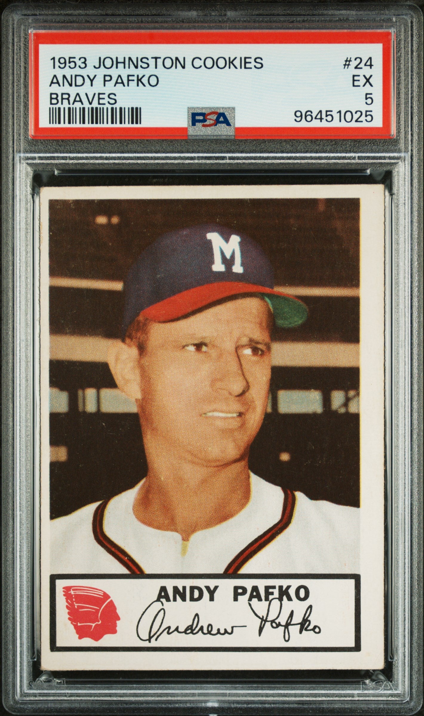 1953 Johnston Cookies Milwaukee Braves Complete PSA Graded Set