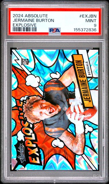 2024 PANINI ABSOLUTE EXPLOSIVE #EXJBN JERMAINE BURTON PSA 9