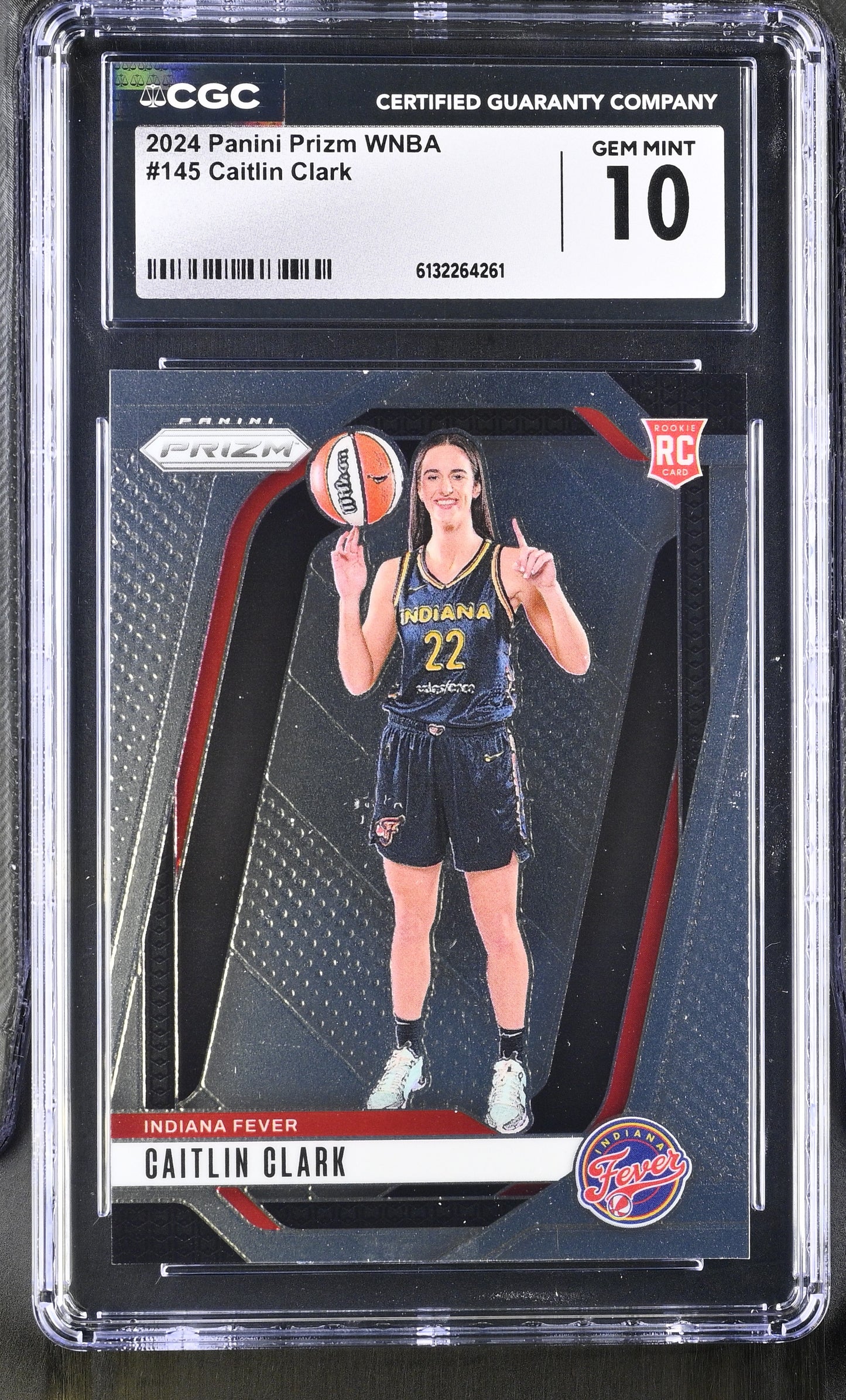 2024 Panini Prizm WNBA Caitlin Clark RC #145 CGC 10