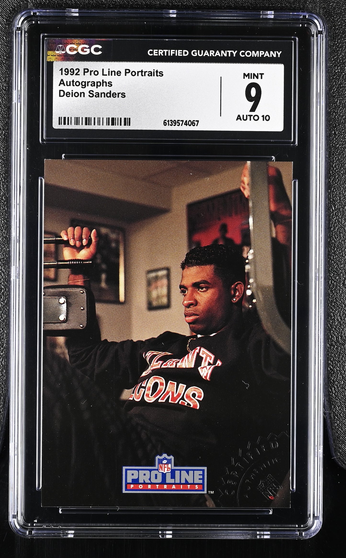 1992 NFL Pro Line Portraits Deion Sanders Autograph CGC 9 - (Auto Grade 10)