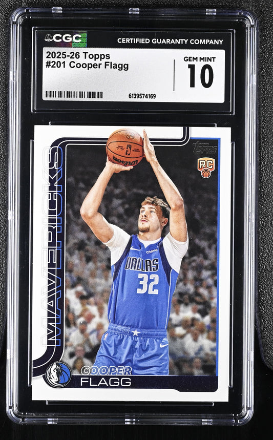 2025-26 Topps Flagship Basketball Cooper Flagg RC #201 CGC 10
