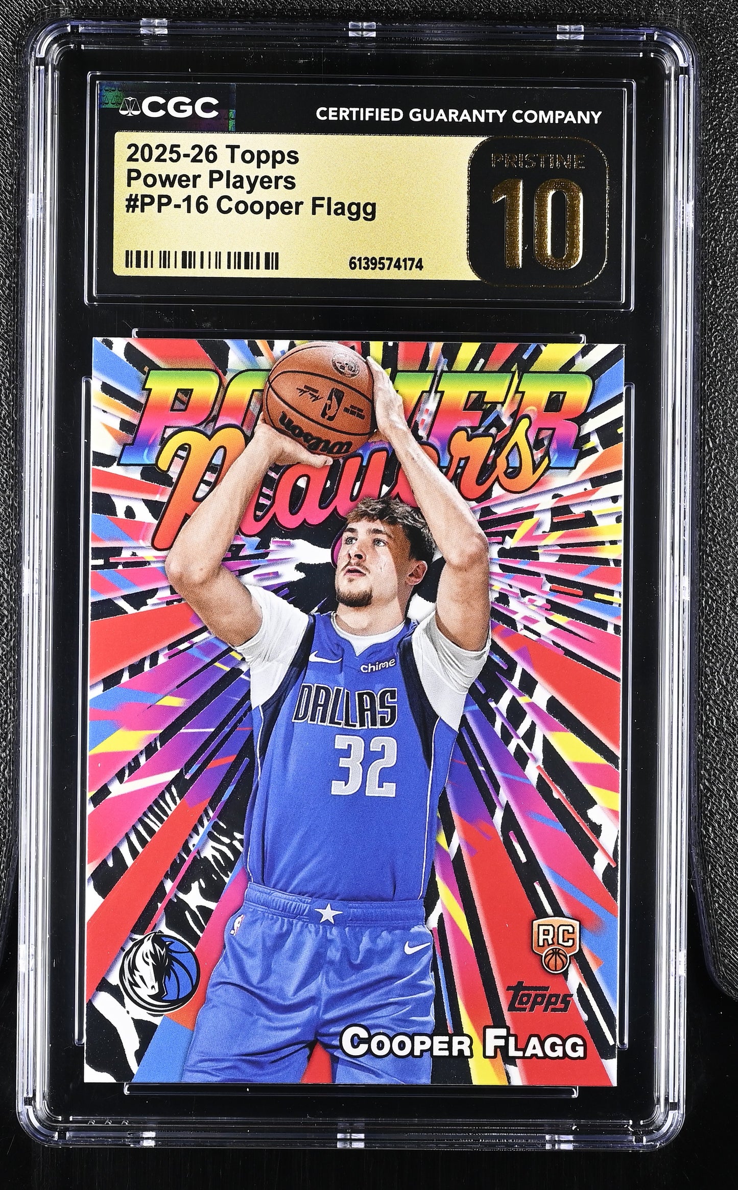 2025-26 Topps Flagship Basketball Cooper Flagg Power Players RC #PP-16 CGC Pristine 10