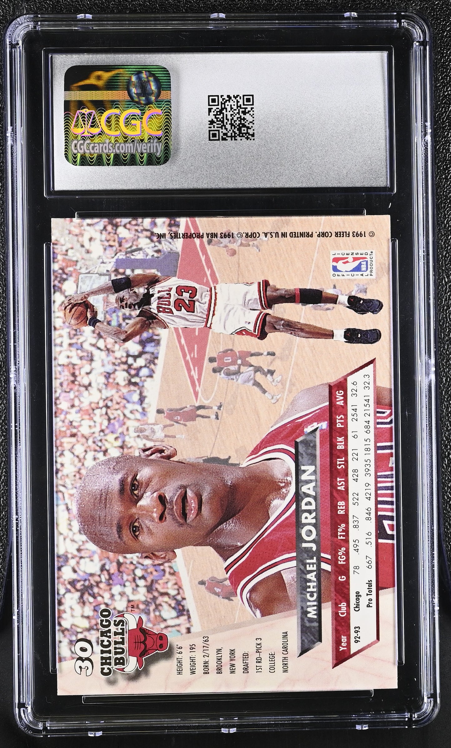 1993-94 Fleer Ultra Michael Jordan #30 CGC 10