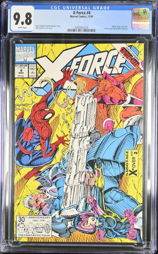 1991 X-Force #4 Marvel Comics 11/91 CGC 9.8