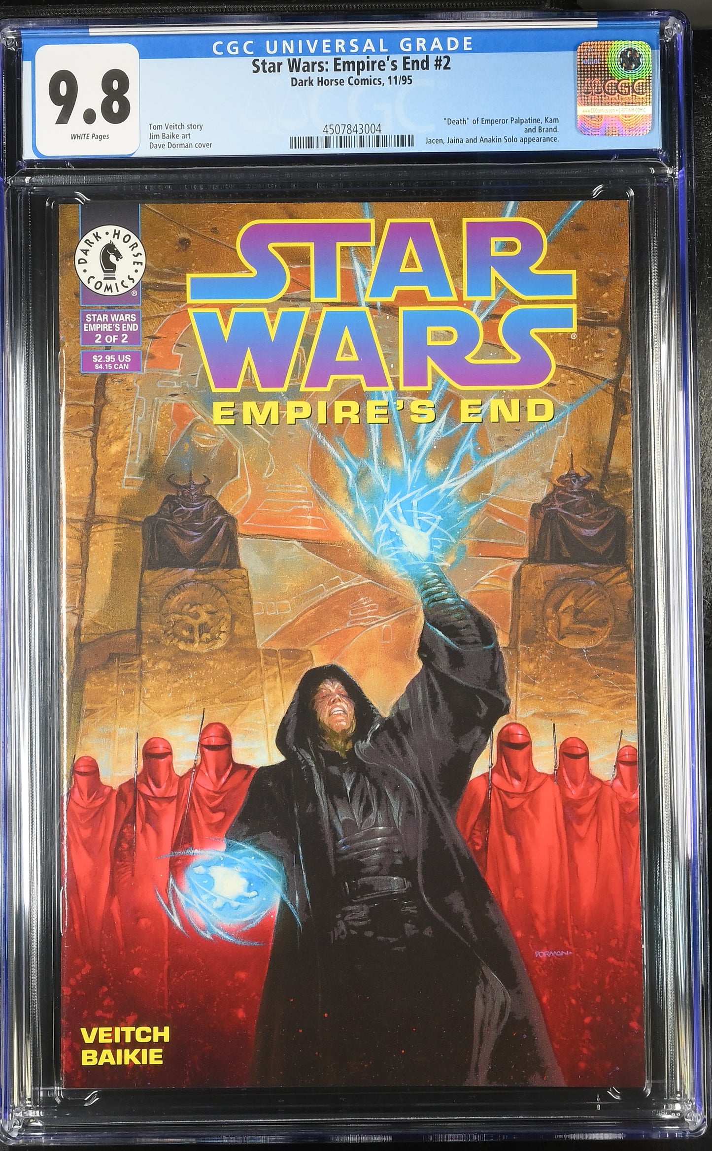 1995 Star Wars: Empire's End #2 Dark Horse Comics 11/95 CGC 9.8