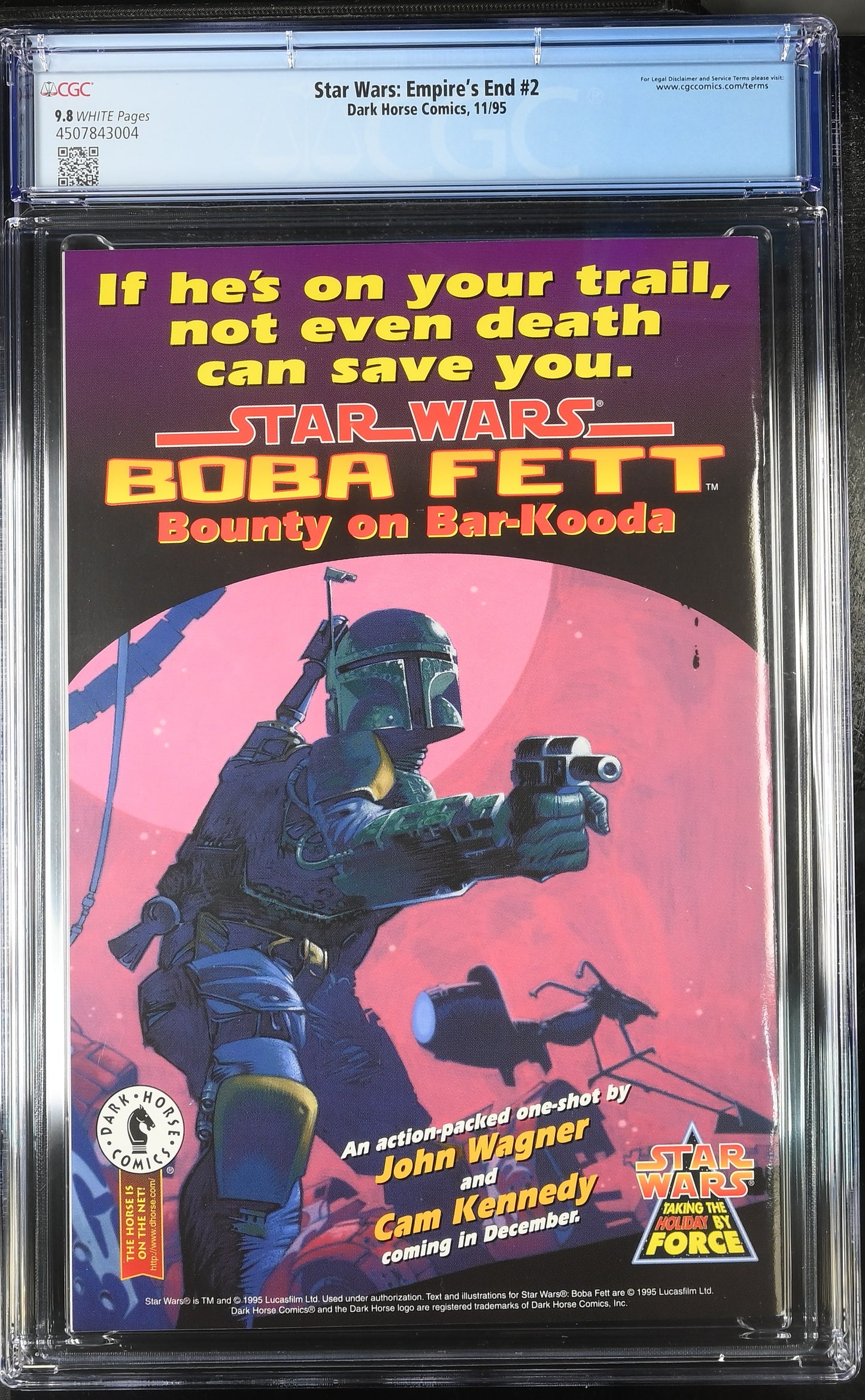 1995 Star Wars: Empire's End #2 Dark Horse Comics 11/95 CGC 9.8