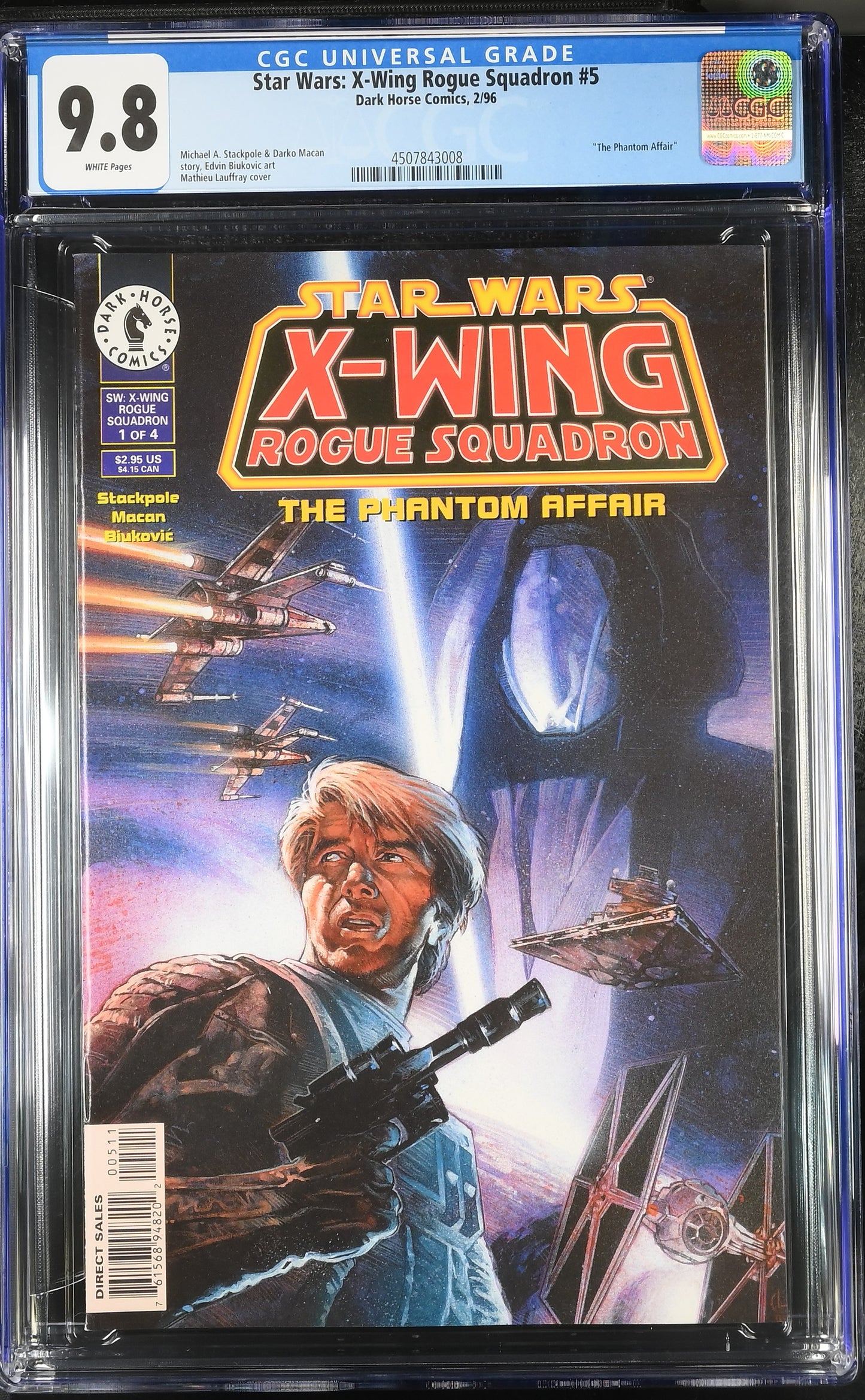 1996 Star Wars: X-Wing Rogue Squadron #5 Dark Horse Comics 2/96 CGC 9.8