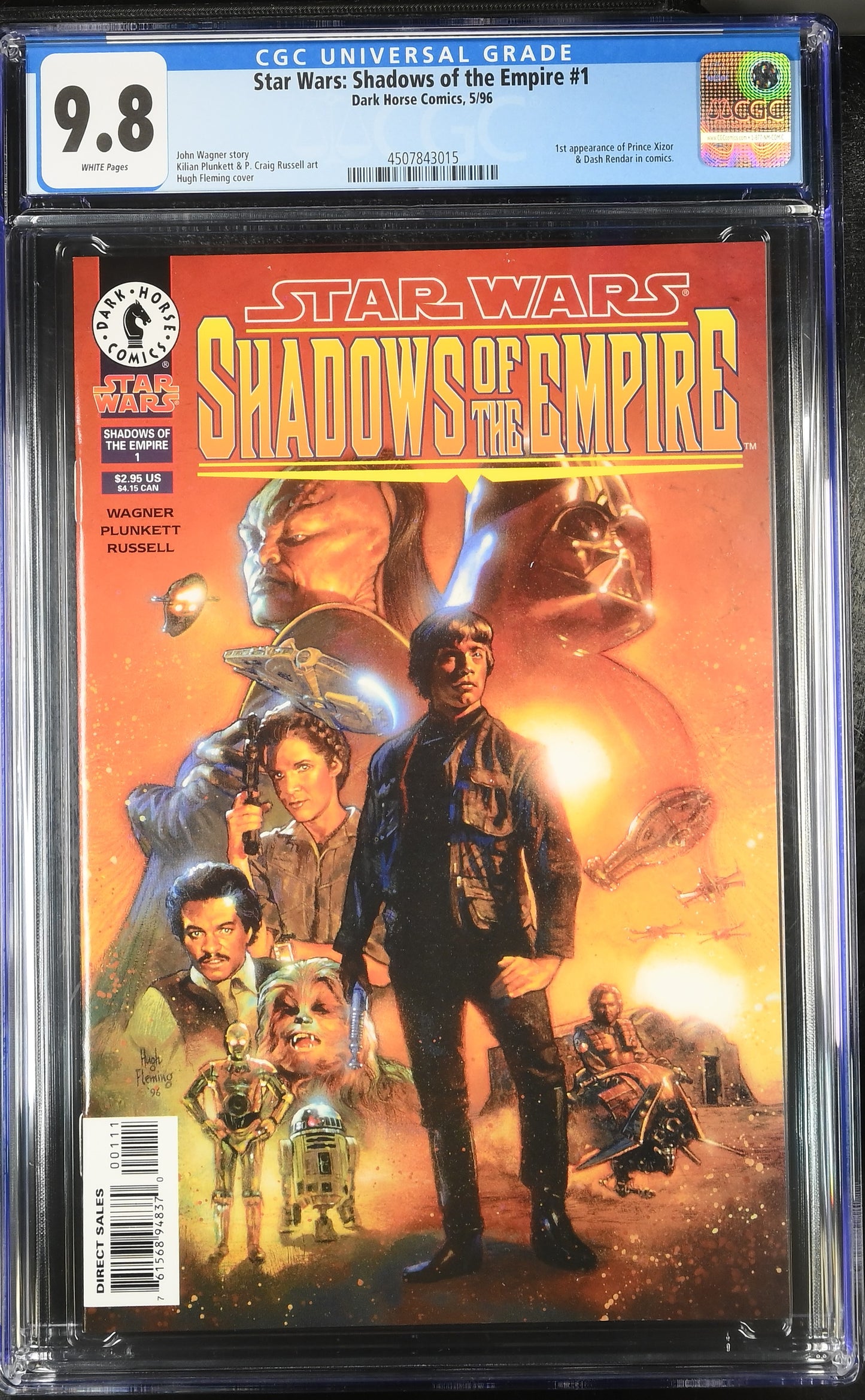 1996 Star Wars: Shadows of the Empire #1 Dark Horse Comics 5/96 CGC 9.8
