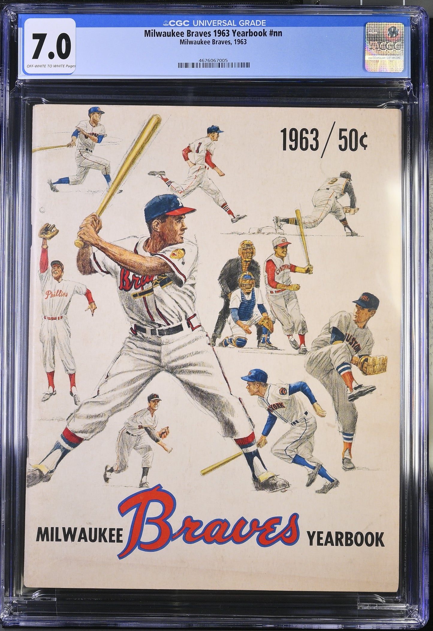 1963 Milwaukee Braves Official Team Yearbook CGC 7.0