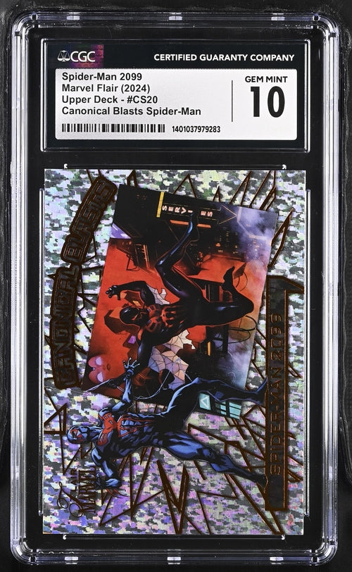 Spider-Man 2099 Marvel Flair (2024) #CS20 Canonical Blasts Spider-Man CGC 10 SC7