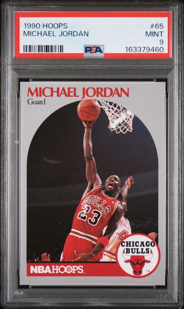 1990 HOOPS #65 MICHAEL JORDAN PSA 9 SC5