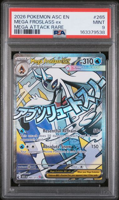 2026 POKEMON ASC EN-ASCENDED HEROES #265 MEGA FROSLASS ex MEGA ATTACK RARE